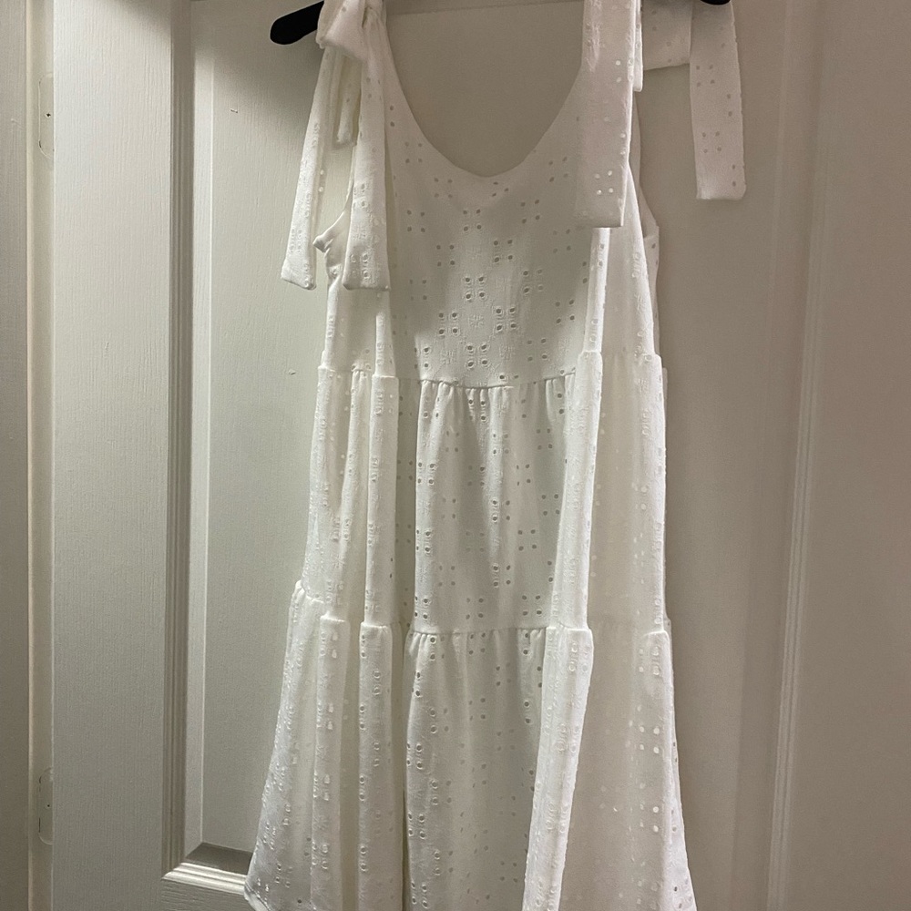 Pink Lily White dress -never worn